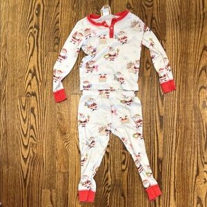 Festive Red and White Pajama Set